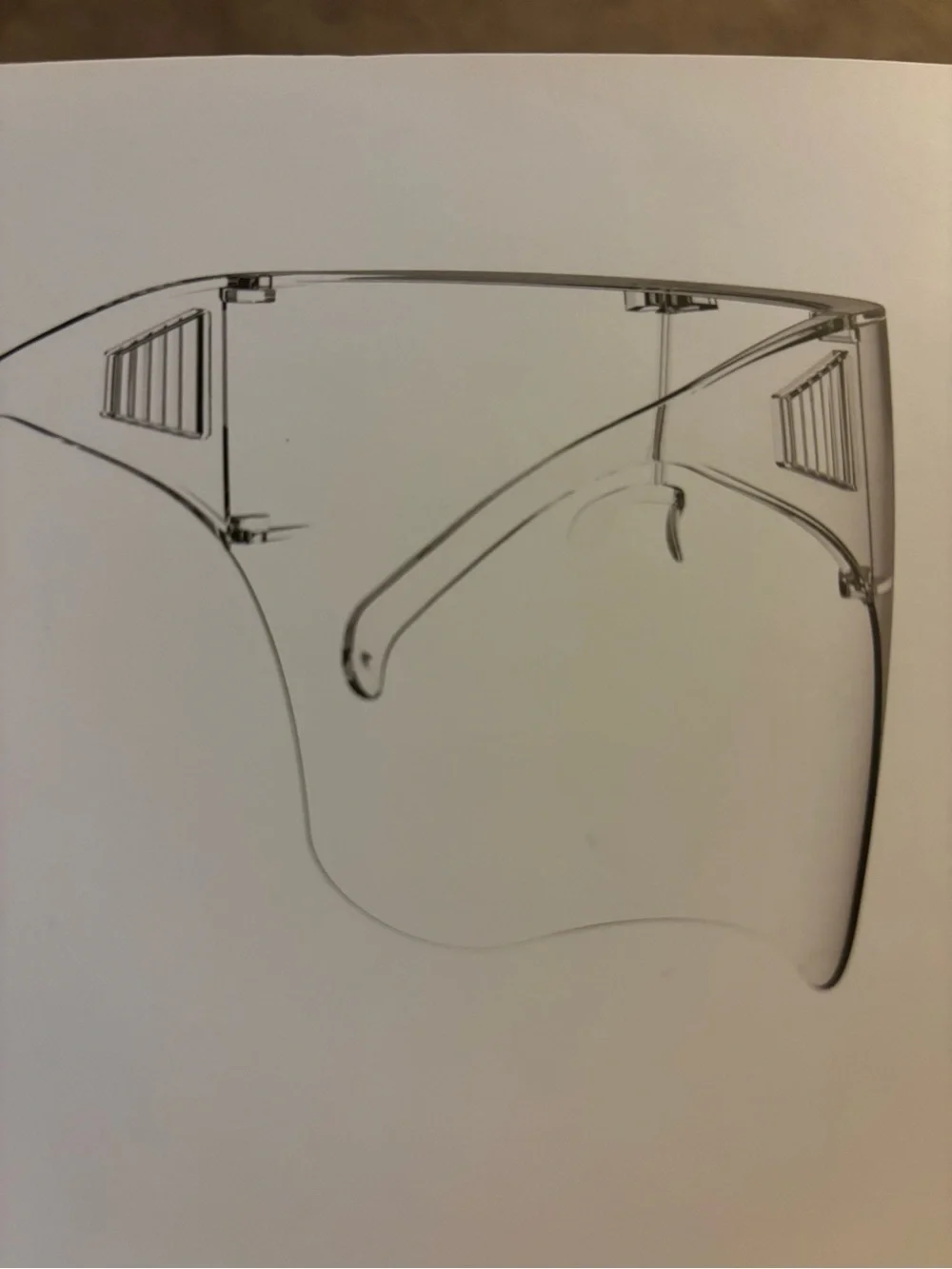 Clear Face Shield Visor - Transparent Protective Shield